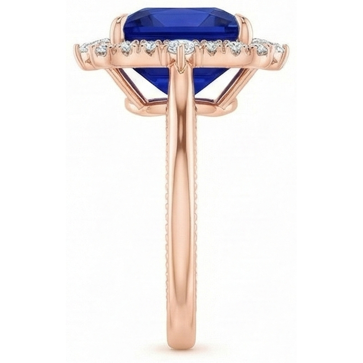 naturel marquise diamant 6.25carats bague vue de profil