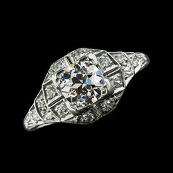 Bague de fiançailles Réel diamants ronds taille ancienne 3 carats bijoux en or 14K