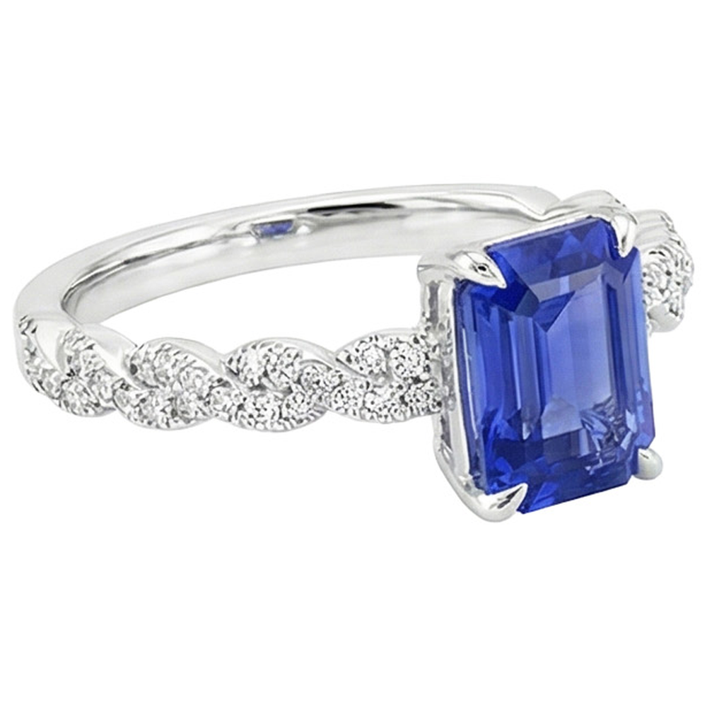 naturel diamant 4.50carats bague vue de dessus