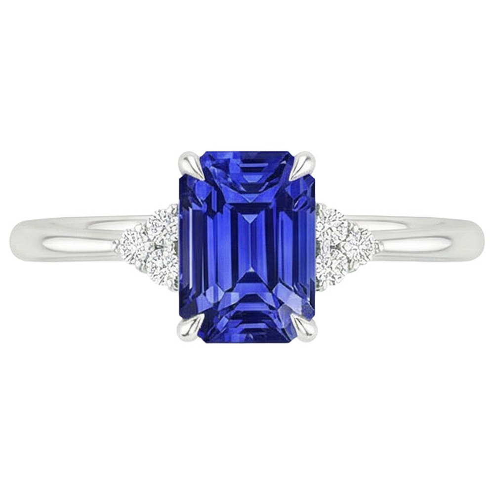 naturel diamant 3.50carats bague vue de profil