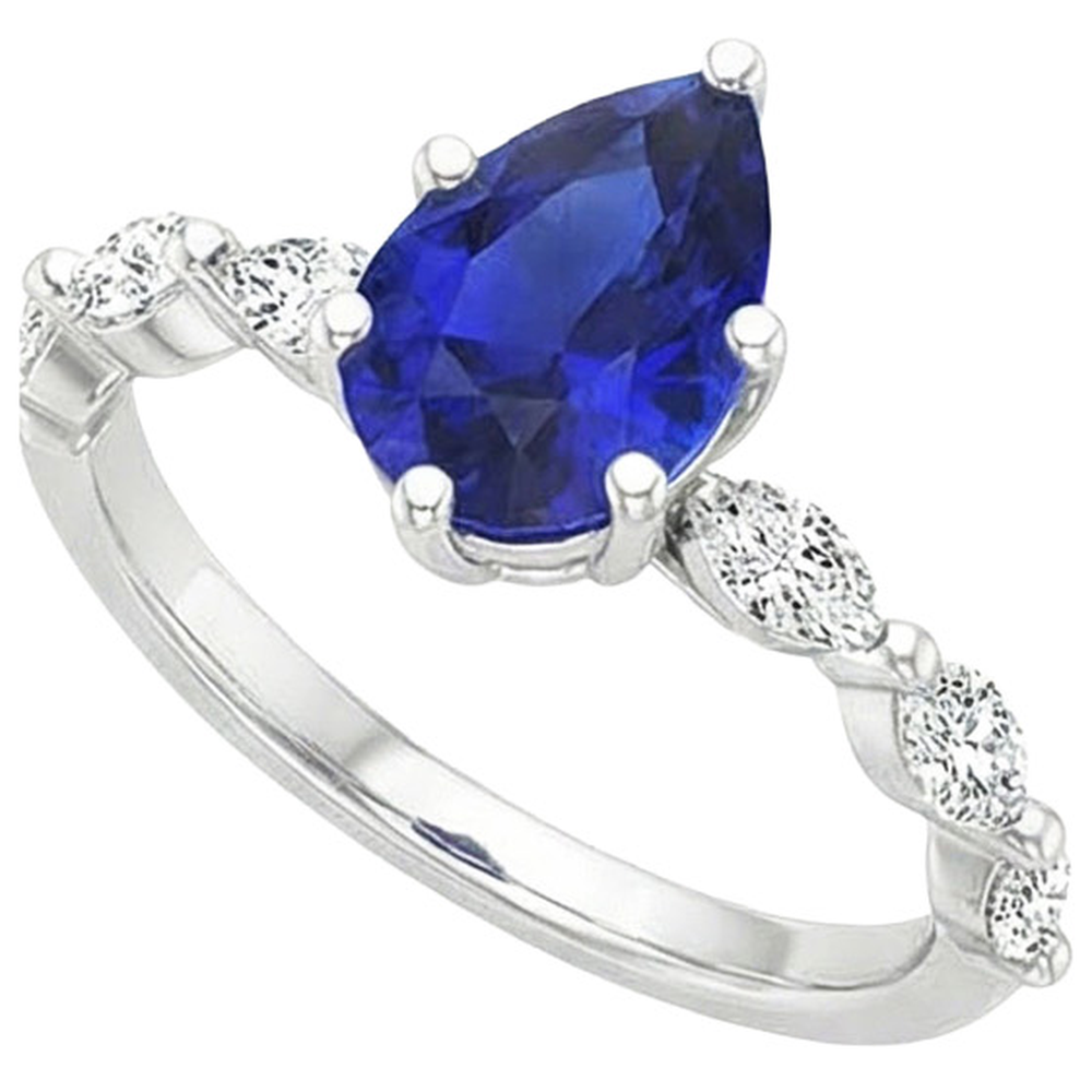 naturel marquise diamant 3.75carats bague détail rapproché