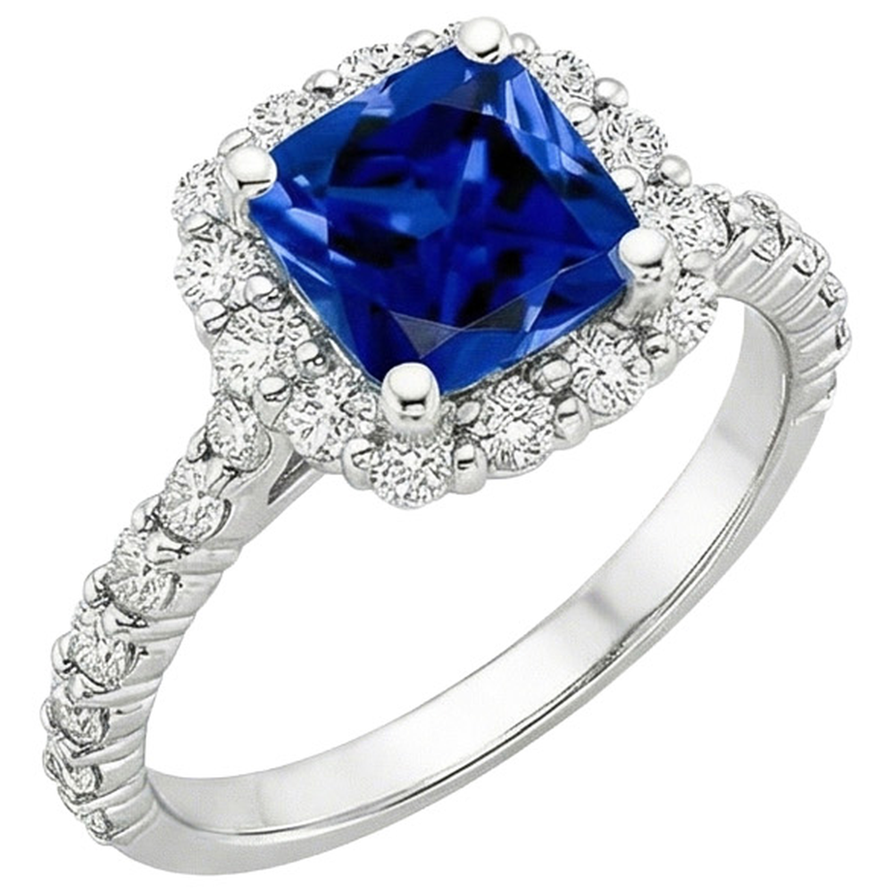 naturel round diamant 3.25carats bague angle de côté