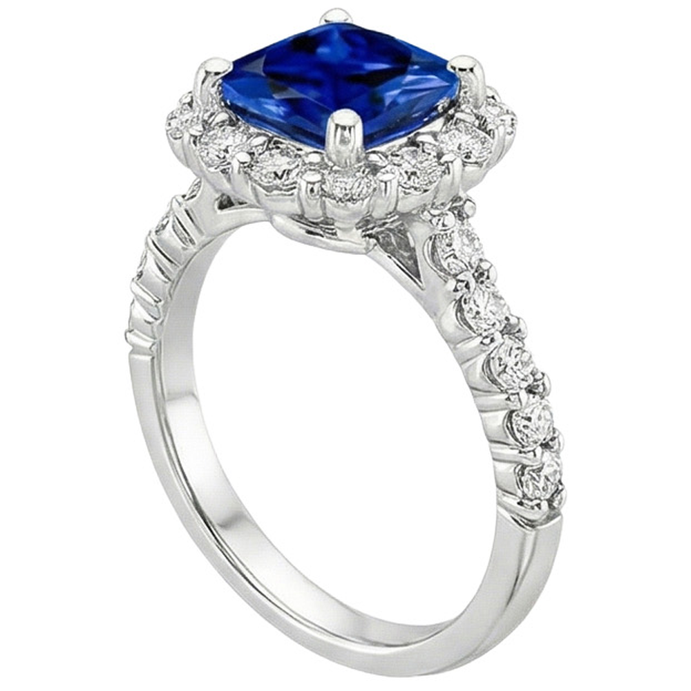 naturel round diamant 3.25carats bague vue de dessus