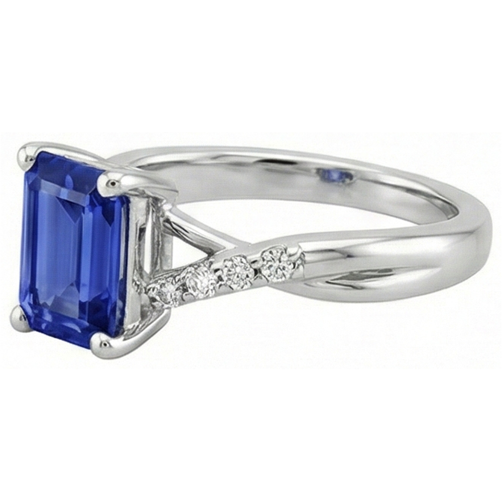 naturel diamant 3.25carats bague vue de dessus