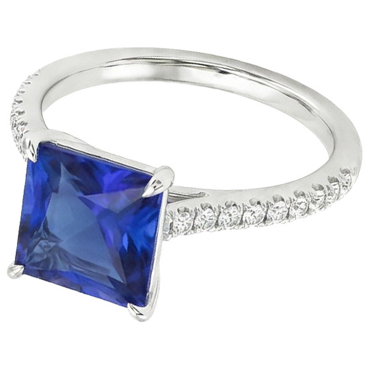 naturel diamant 6carats bague vue de dessus