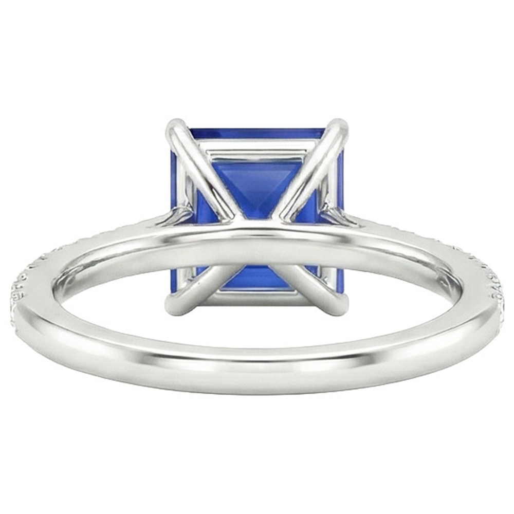 naturel diamant 6carats bague vue de profil