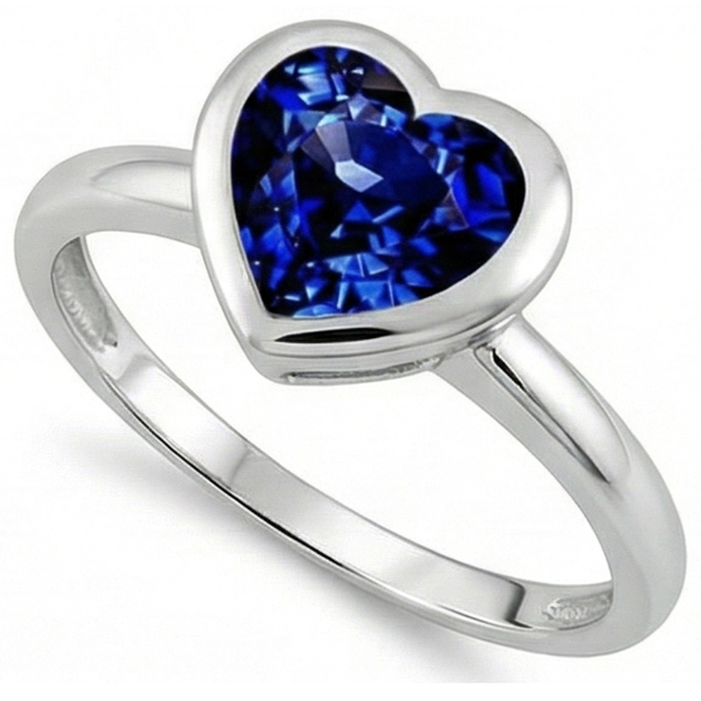 naturel heart diamant 3carats bague vue de dessus