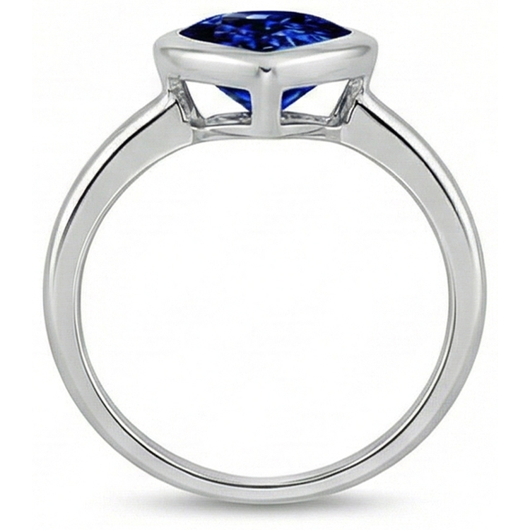 naturel heart diamant 3carats bague sur blanc