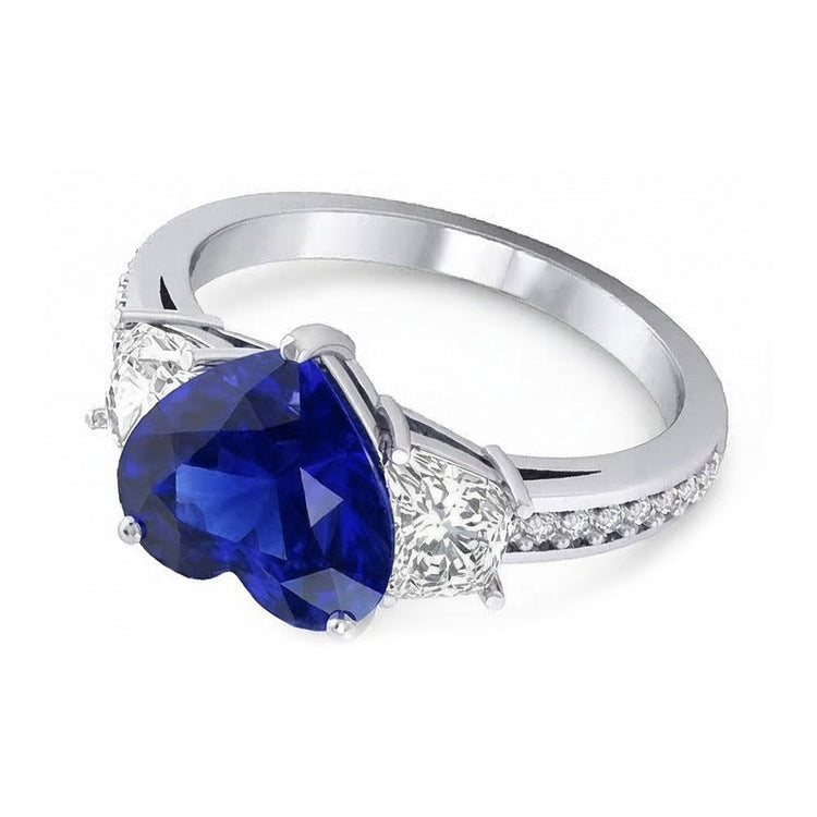 naturel round diamant 4.50carats bague vue de dessus