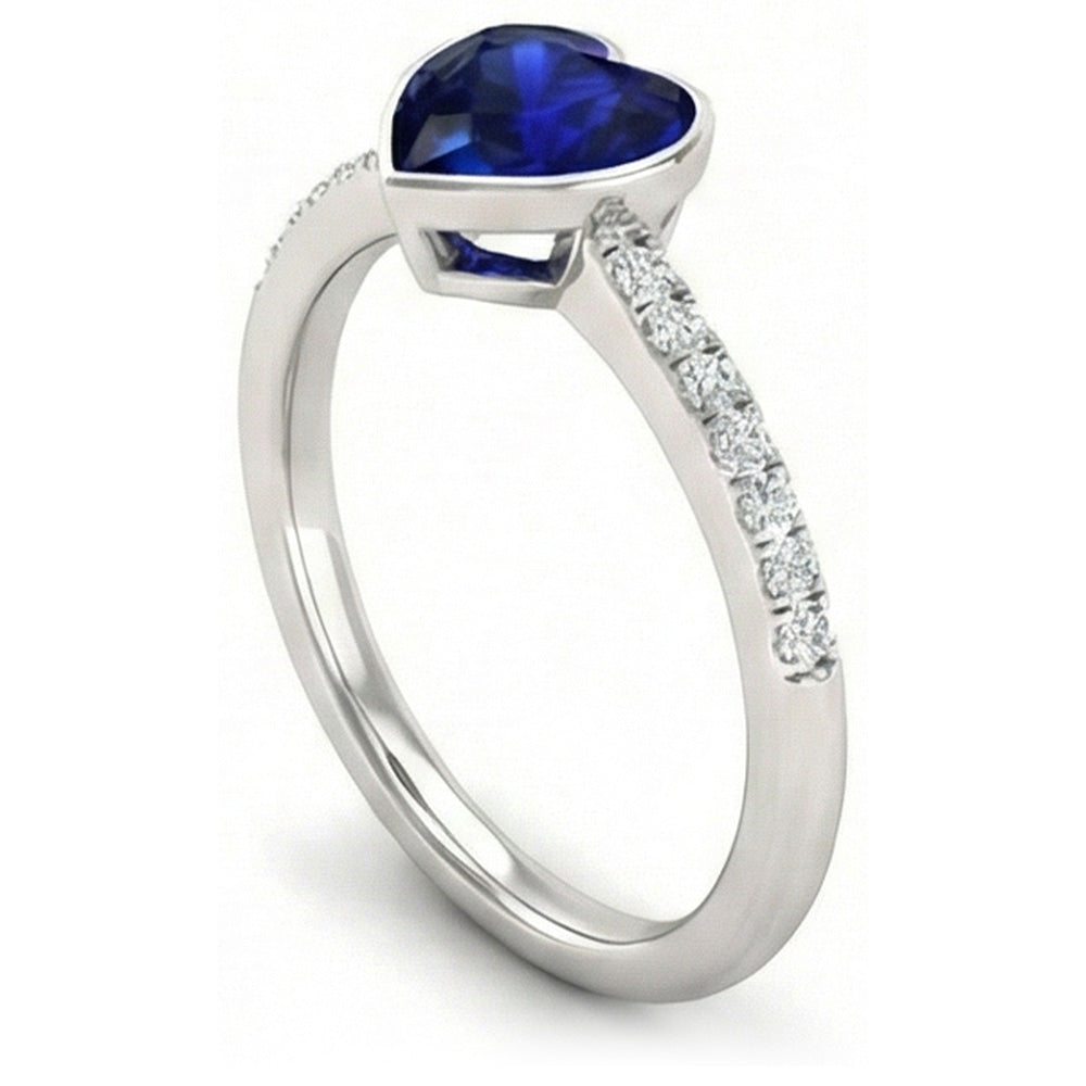 naturel round diamant 2.50carats bague détail rapproché