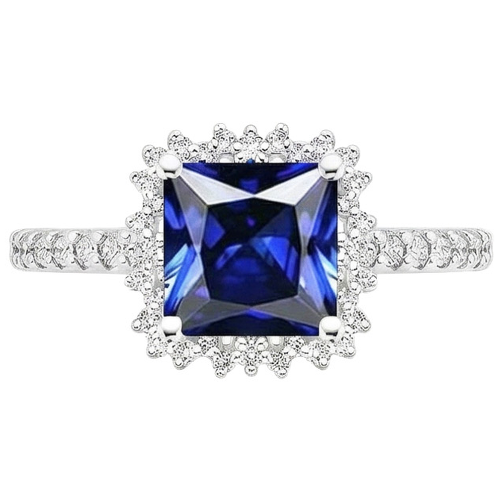 naturel diamant 6.25carats bague sur blanc