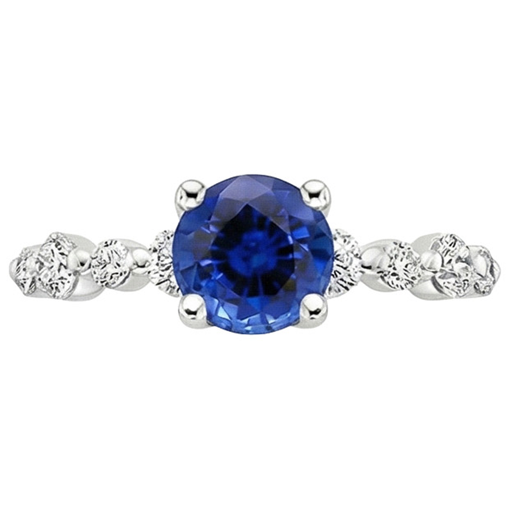 naturel round diamant 3carats bague détail rapproché