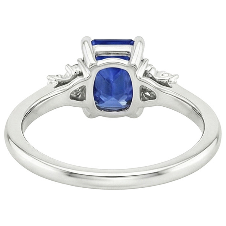 naturel diamant 4carats bague vue de dessus