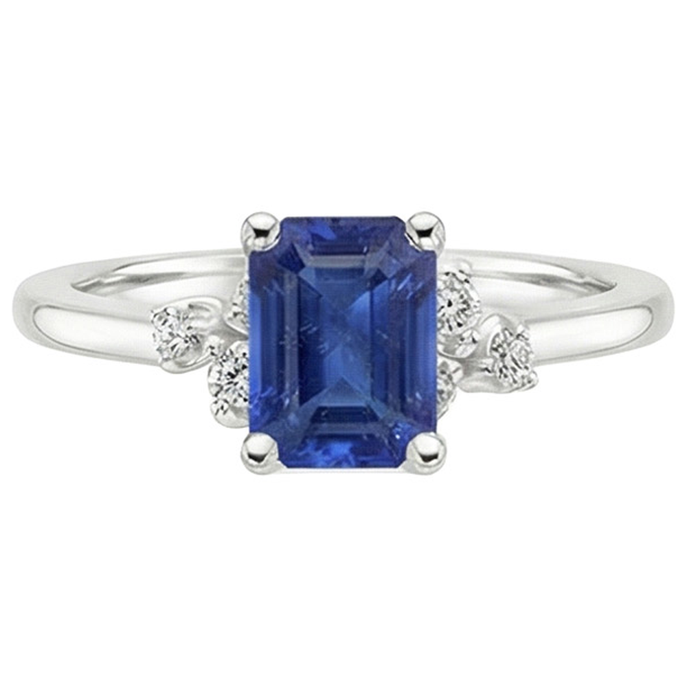 naturel diamant 4carats bague vue de profil