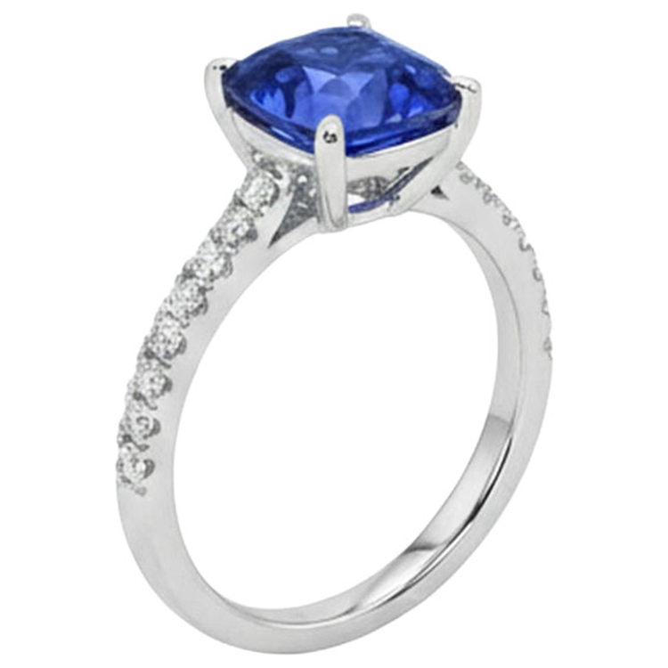 naturel round diamant 2.50carats bague vue de dessus