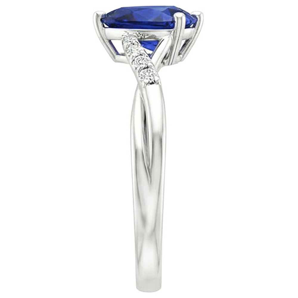 naturel pear diamant 4.50carats bague sur blanc