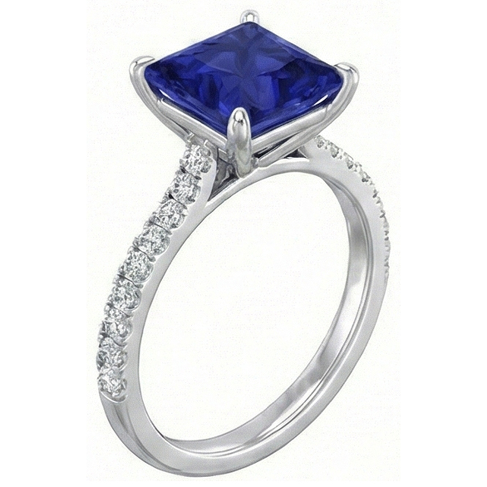 naturel diamant 4.75carats bague vue de dessus