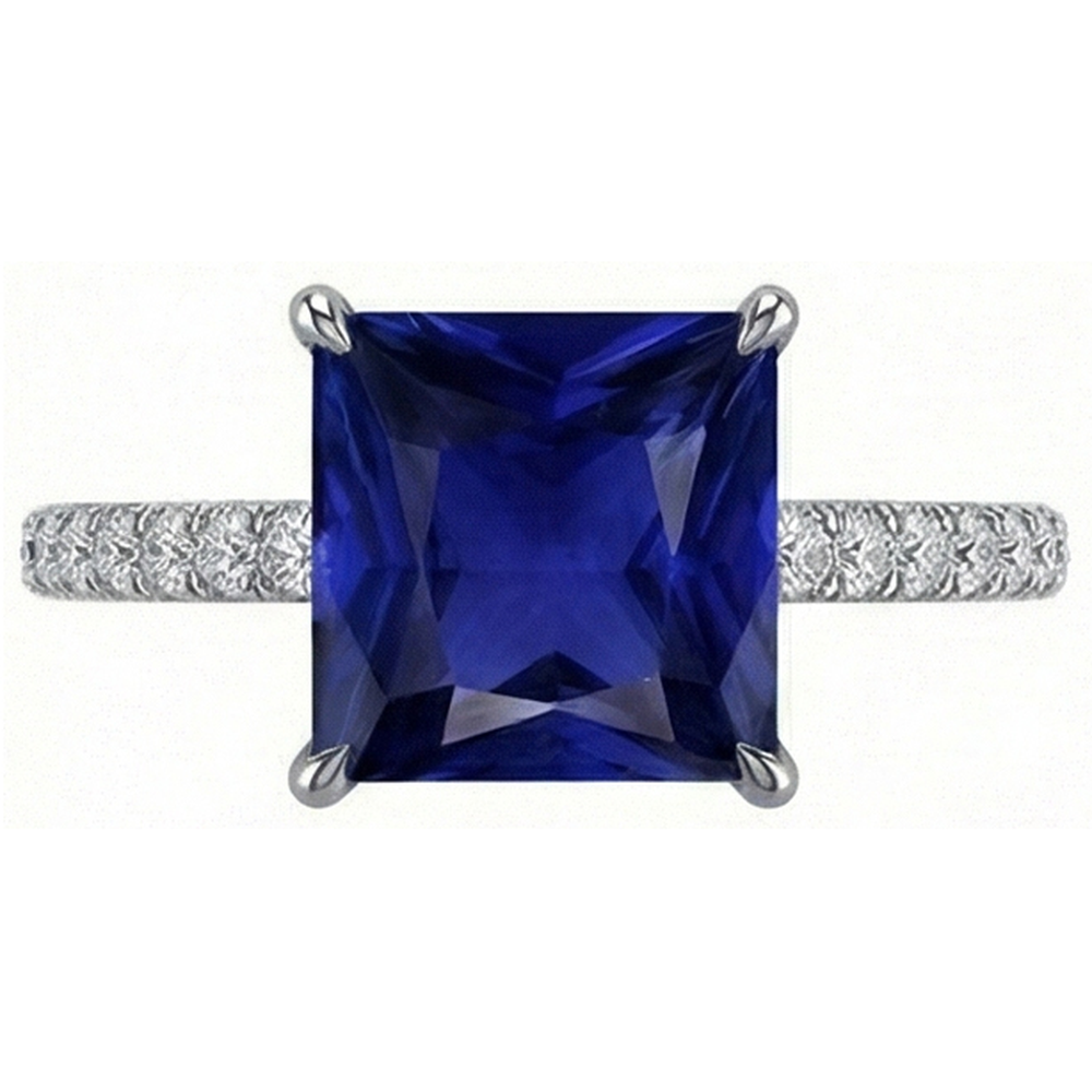 naturel diamant 4.75carats bague détail rapproché