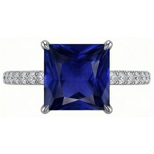 naturel diamant 4.75carats bague détail rapproché