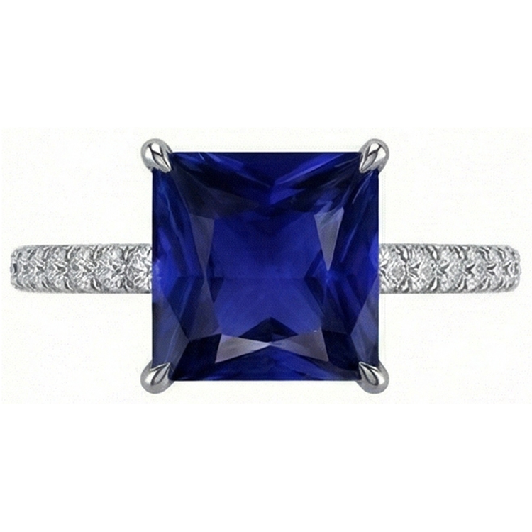naturel diamant 4.75carats bague détail rapproché