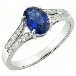 Bague Saphir Naturel 3.50 Carats
