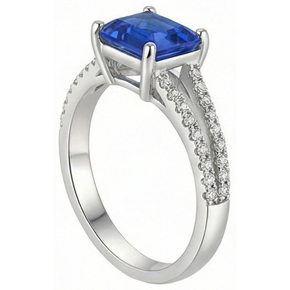 naturel round diamant 2.50carats bague détail rapproché