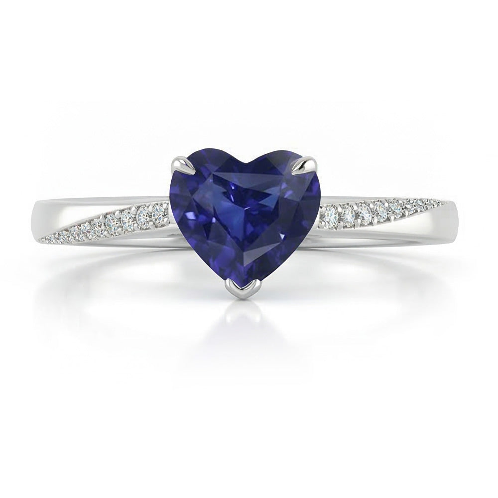 naturel round diamant 2carats bague détail rapproché