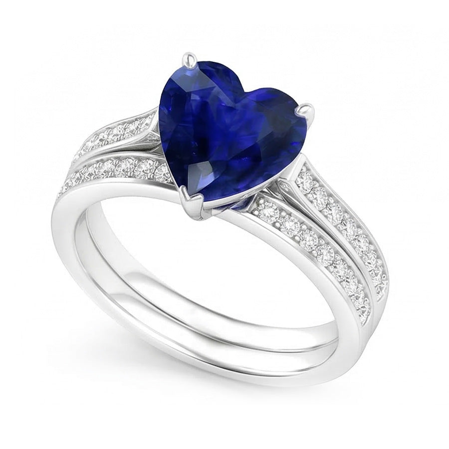 naturel round diamant 4carats bague vue de profil