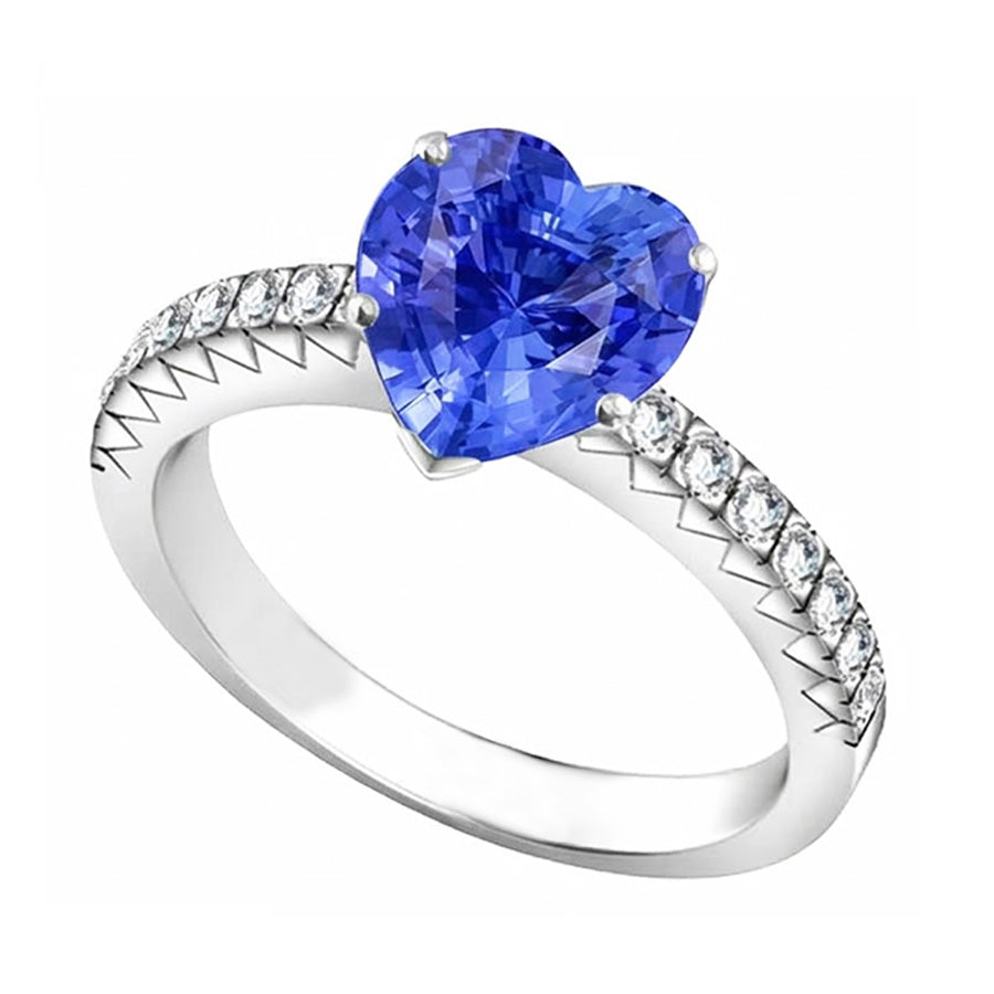 naturel round diamant 4carats bague détail rapproché