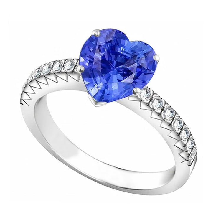 naturel round diamant 4carats bague détail rapproché