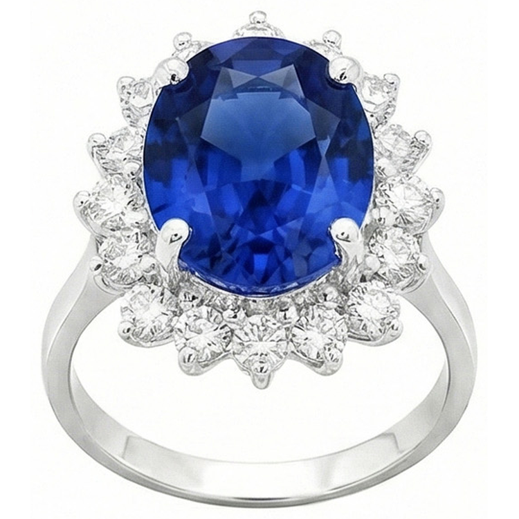 naturel diamant 4carats bague angle de côté