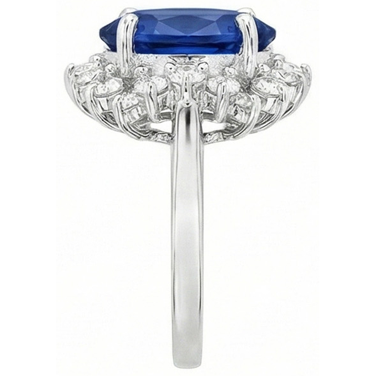 naturel diamant 4carats bague vue de dessus