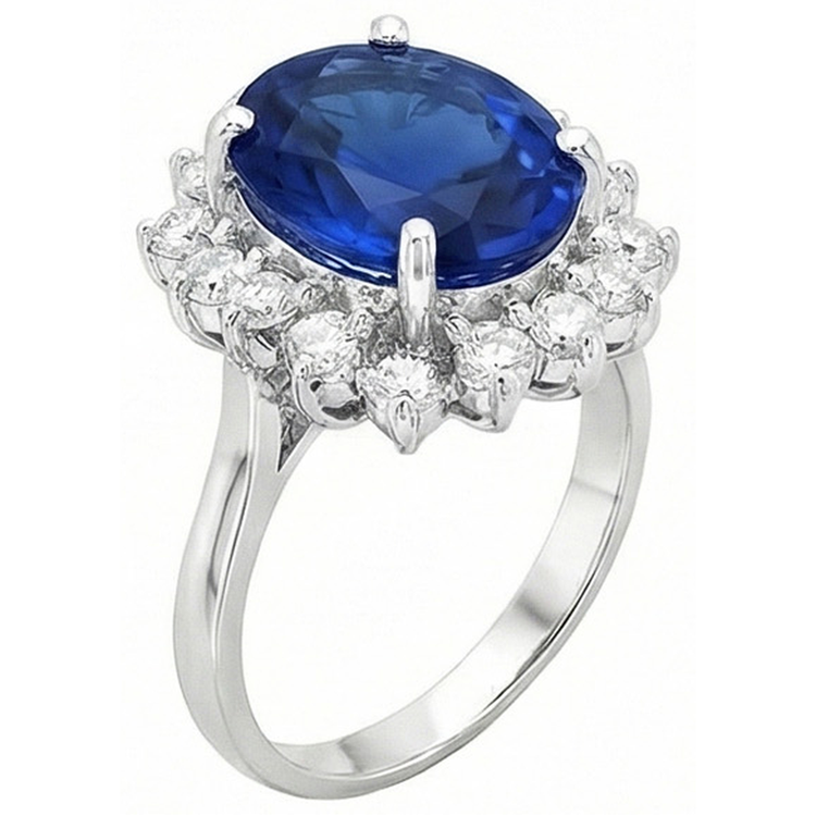 naturel diamant 4carats bague détail rapproché