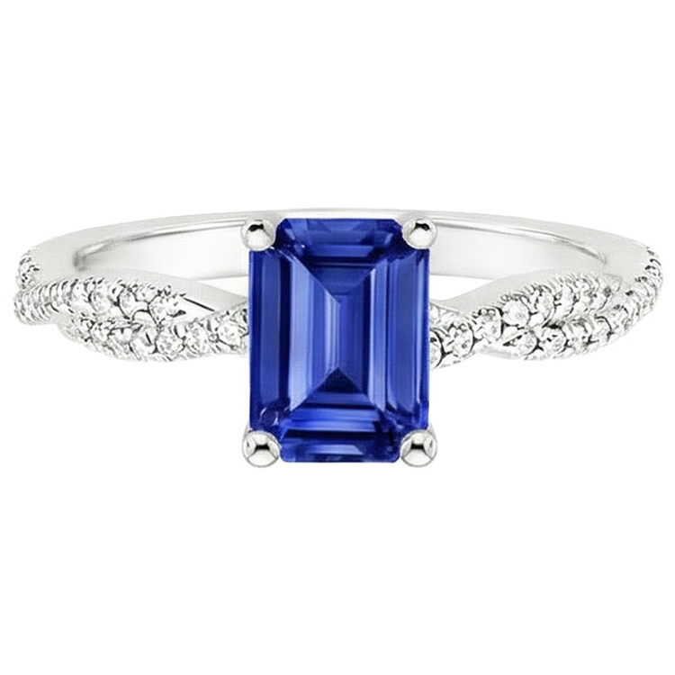 naturel diamant 4.25carats bague vue de profil