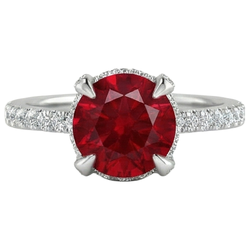 Bague Rubis Naturel 3.80 Carats