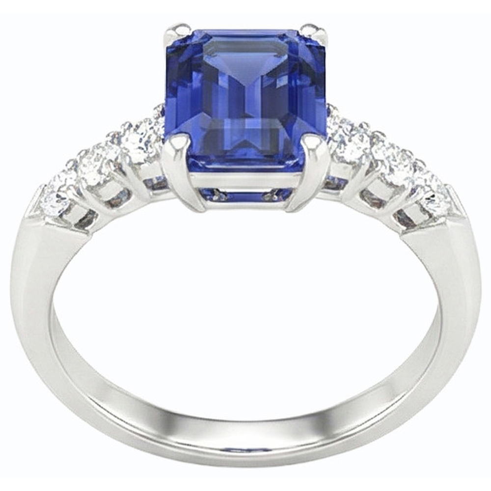 naturel diamant 2.50carats bague vue de face