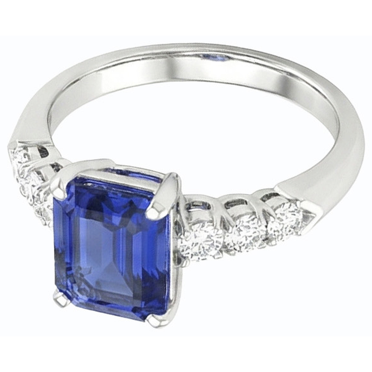 naturel diamant 2.50carats bague angle de côté
