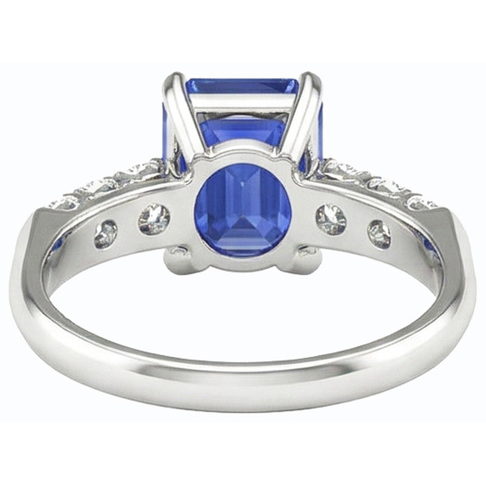 naturel diamant 2.50carats bague vue de profil