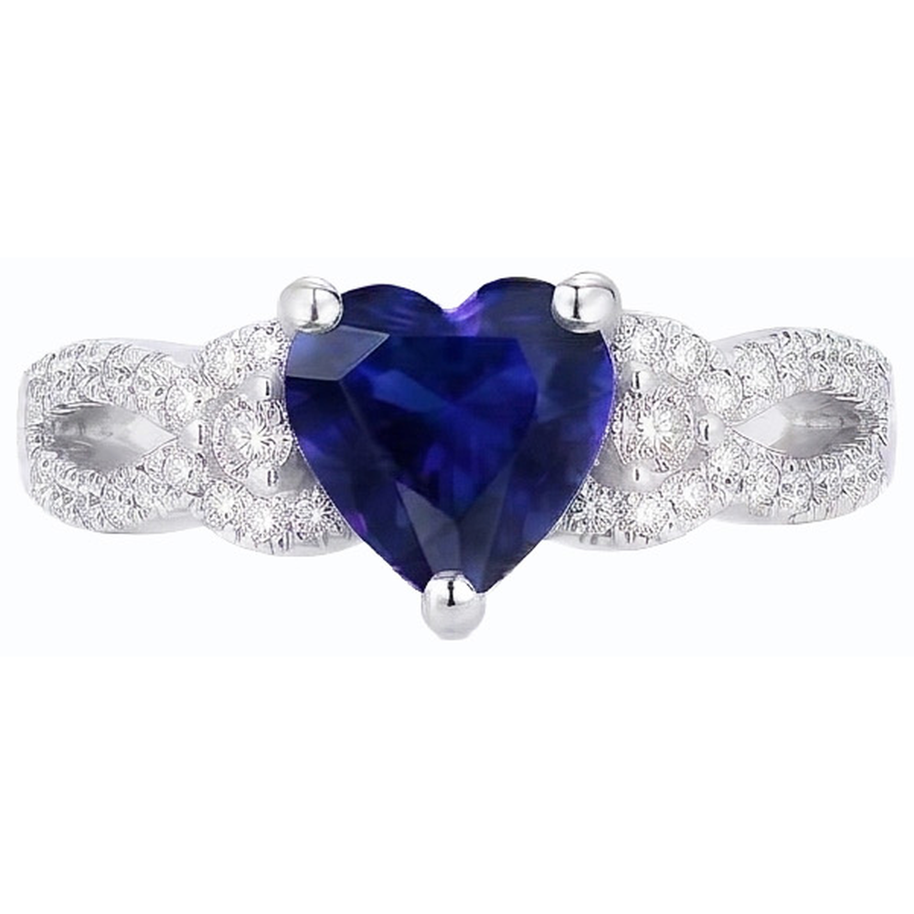 naturel round diamant 4.50carats bague vue de profil