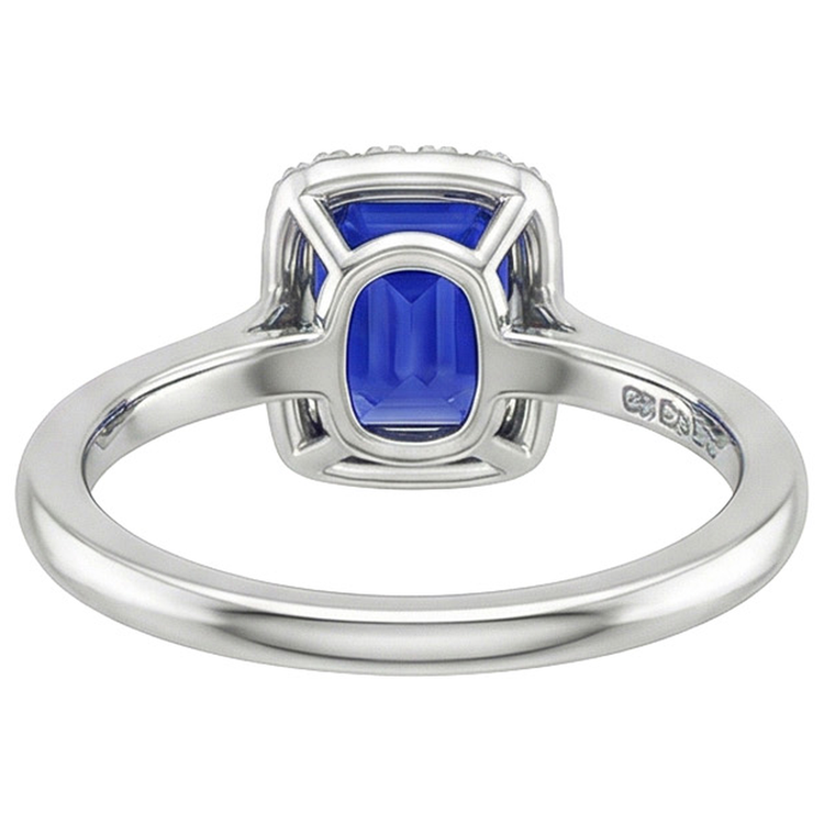 naturel diamant 4carats bague vue de dessus