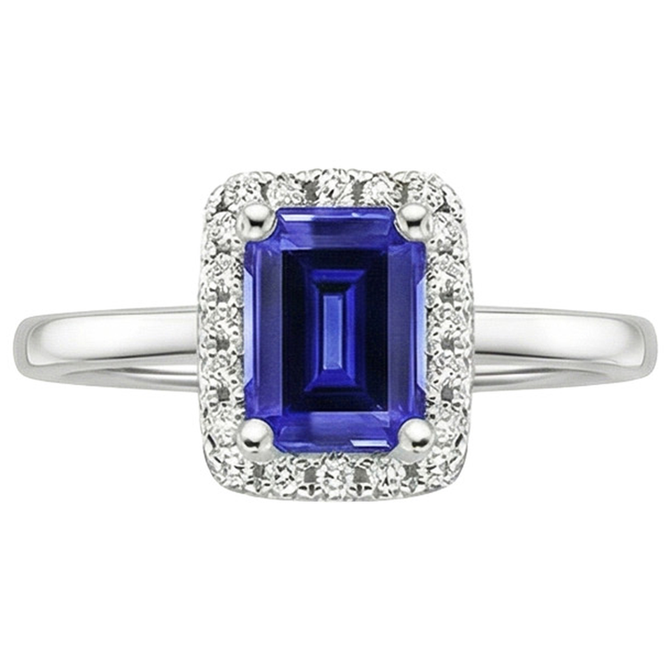 naturel diamant 4carats bague vue de profil