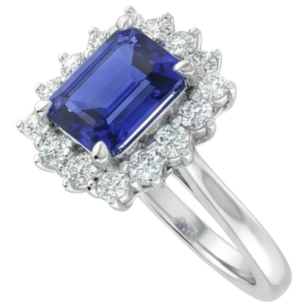 naturel diamant 8.20carats bague angle de côté