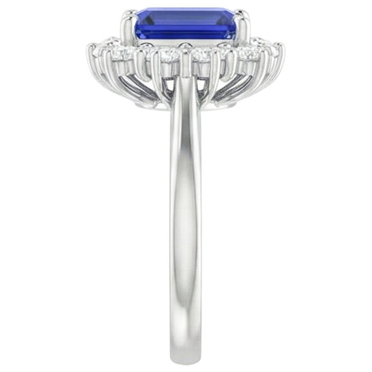 naturel diamant 8.20carats bague vue de profil