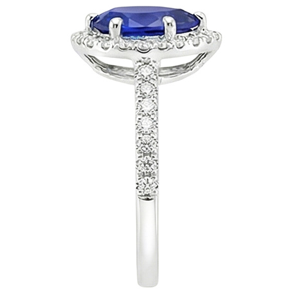 naturel pear diamant 5.50carats bague sur blanc