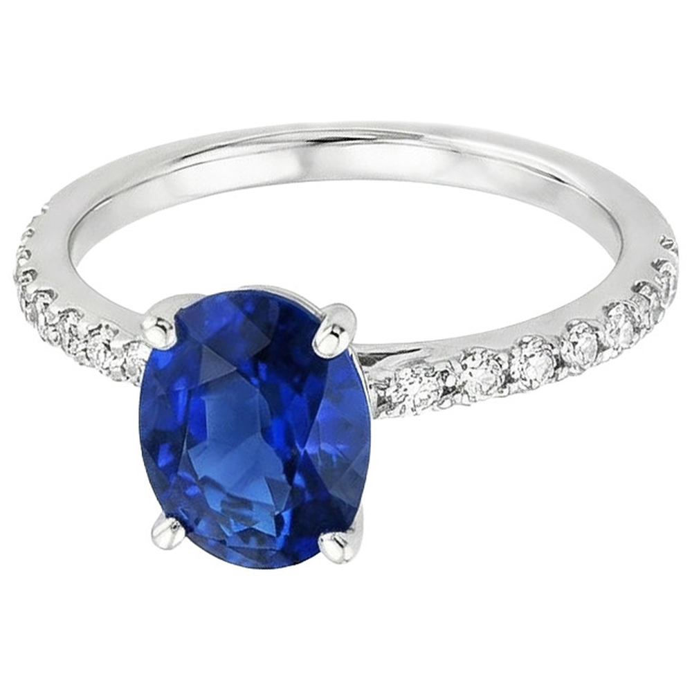naturel oval diamant 5.25carats bague détail rapproché