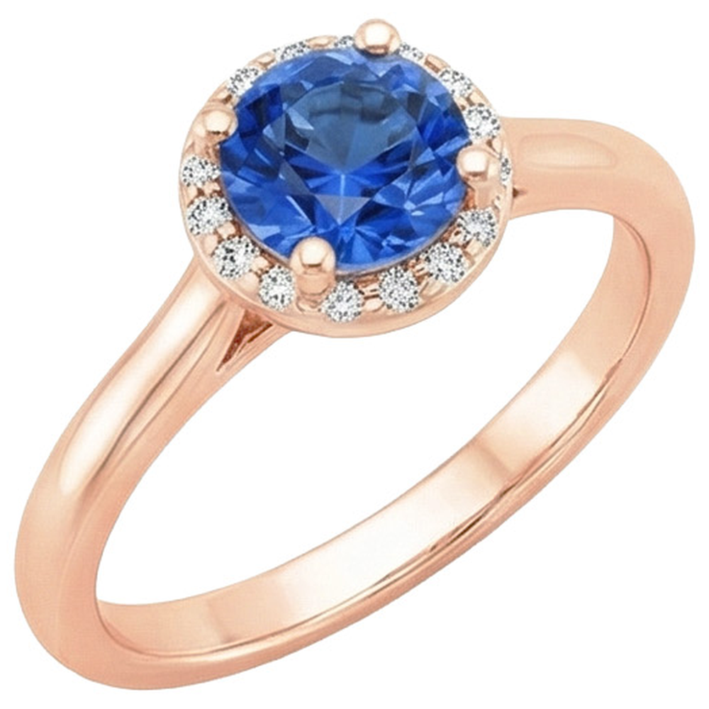 naturel round diamant 2.50carats bague angle de côté