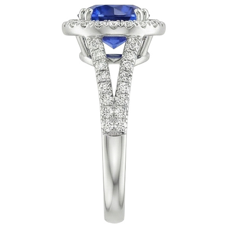 naturel round diamant 10carats bague vue de dessus