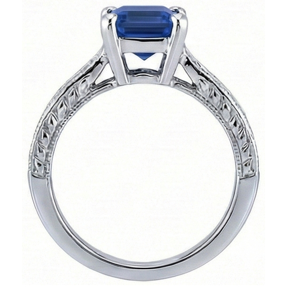 naturel diamant 3.50carats bague sur blanc