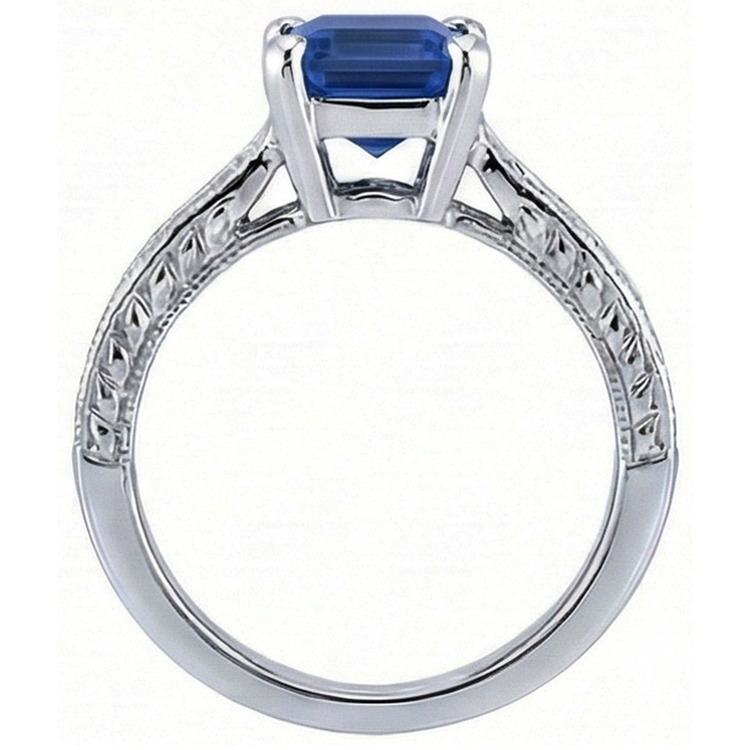 naturel diamant 3.50carats bague sur blanc