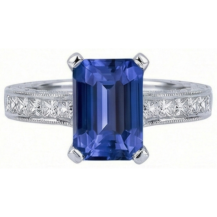 naturel diamant 3.50carats bague détail rapproché